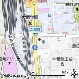 ロッテリア高崎店周辺の地図