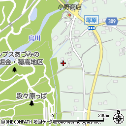 長野県安曇野市穂高柏原3662周辺の地図