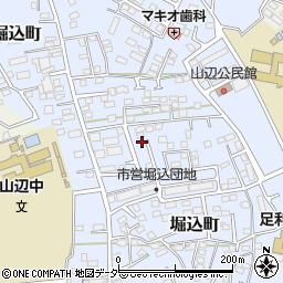 栃木県足利市堀込町2946-48周辺の地図