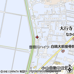 栃木県小山市大行寺929周辺の地図