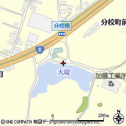 石川県加賀市分校町子周辺の地図