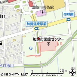 石川県加賀市作見町（リ）周辺の地図