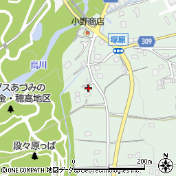 長野県安曇野市穂高柏原3670-9周辺の地図