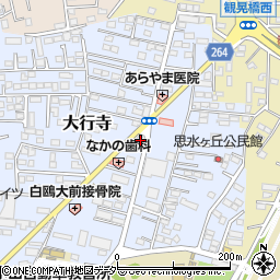 栃木県小山市大行寺1023周辺の地図