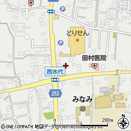 栃木県栃木市大平町西水代1840周辺の地図