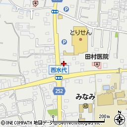 栃木県栃木市大平町西水代1842周辺の地図