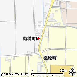 石川県加賀市動橋町レ周辺の地図