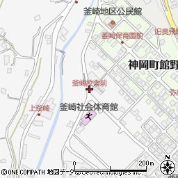 釜崎校舎前周辺の地図