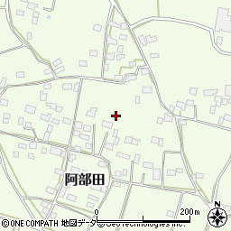 茨城県桜川市阿部田周辺の地図