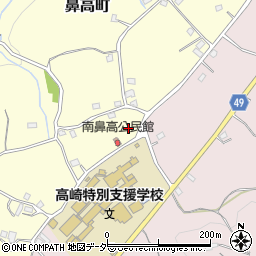 群馬県高崎市鼻高町1703周辺の地図