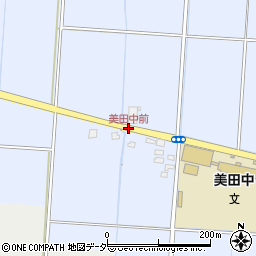 美田中前周辺の地図