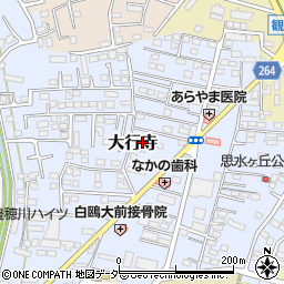 栃木県小山市大行寺1022周辺の地図