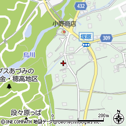 長野県安曇野市穂高柏原3672周辺の地図