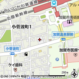 北國銀行片山津支店周辺の地図