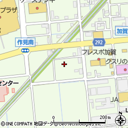 石川県加賀市作見町ヘ周辺の地図