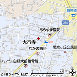 栃木県小山市大行寺1020周辺の地図