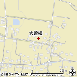 茨城県桜川市大曽根周辺の地図