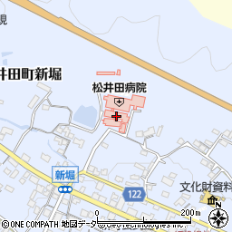 松井田病院周辺の地図