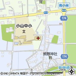 栃木県小山市南小林24周辺の地図