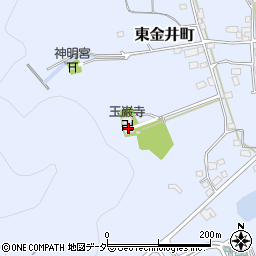 玉巖寺周辺の地図