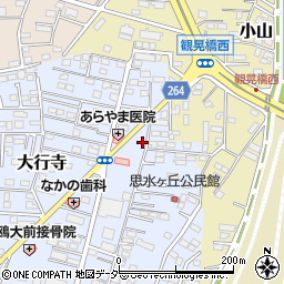 栃木県小山市大行寺1067-6周辺の地図