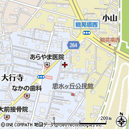 栃木県小山市大行寺1084-1周辺の地図