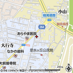 栃木県小山市大行寺1083周辺の地図