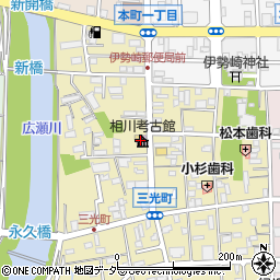 相川考古館周辺の地図