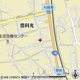 長野県安曇野市豊科光周辺の地図
