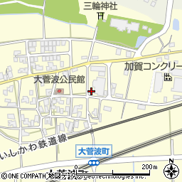 石川県加賀市大菅波町（ヨ）周辺の地図