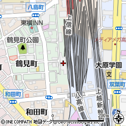 上信電鉄車輌区周辺の地図