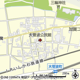 大菅波公民館周辺の地図