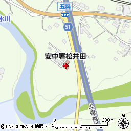 安中消防署松井田分署周辺の地図