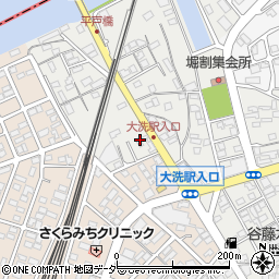 株式会社タヤマ　大洗中央ＳＳ周辺の地図