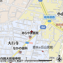 栃木県小山市大行寺1070周辺の地図