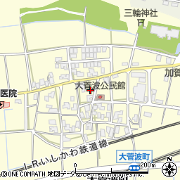 石川県加賀市大菅波町レ周辺の地図