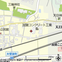 石川県加賀市大菅波町ヲ周辺の地図