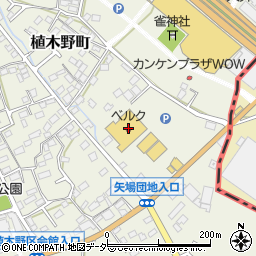 ベルク太田植木野店周辺の地図