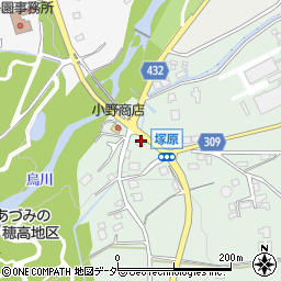 長野県安曇野市穂高柏原4383周辺の地図