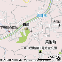 群馬県高崎市乗附町1834-2周辺の地図