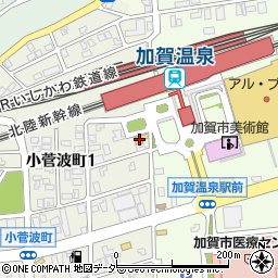 日産レンタカー加賀温泉駅前店周辺の地図