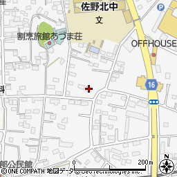 栃木県佐野市富岡町58周辺の地図