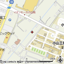 栃木県小山市中久喜1629-2周辺の地図