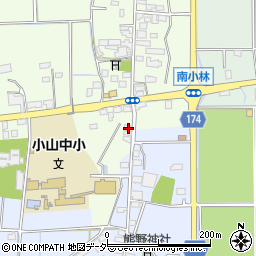 栃木県小山市南小林22-6周辺の地図