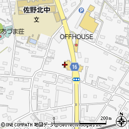 栃木県佐野市富岡町180周辺の地図