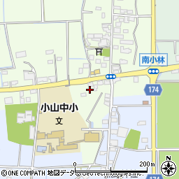 栃木県小山市南小林26周辺の地図