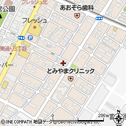 栃木県小山市城北6丁目周辺の地図