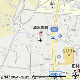 栃木県栃木市大平町西水代1938周辺の地図