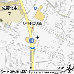 栃木県佐野市富岡町159-2周辺の地図