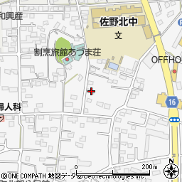栃木県佐野市富岡町62周辺の地図